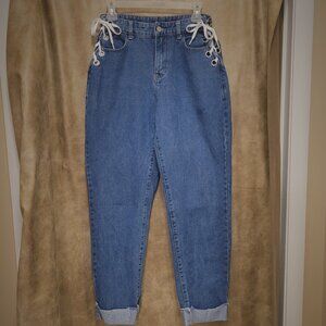 Barrel Jeans lace up sides